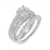 3.03 ct Ladies Round Cut Diamond Engagement Ring With Wedding Band Set